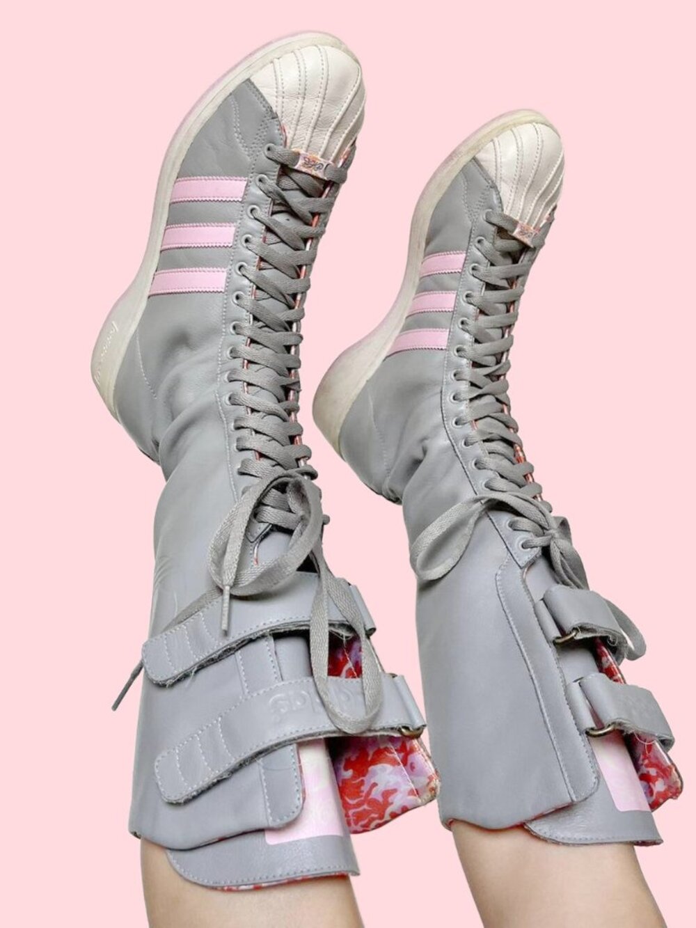 RARE! Adidas Missy Elliot Remix Knee High Boots 2004 Custom 103998 SZ. 8